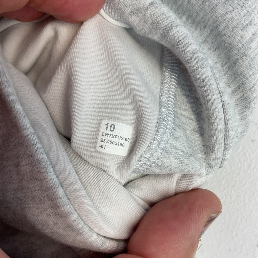 Lululemon Inner Glow High Rise Size 10 Heather Gray Lounge Athleisure Pockets - Picture 4 of 7
